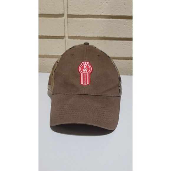 90s/2000s Vintage Kenworth Logo Camo/Canvas Hat - Picture 1 of 9